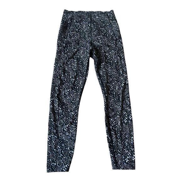 Sweaty Betty Power 7/8 Black Blue Celestial Dot Print Workout Leggings Size XS - Picture 2 of 7